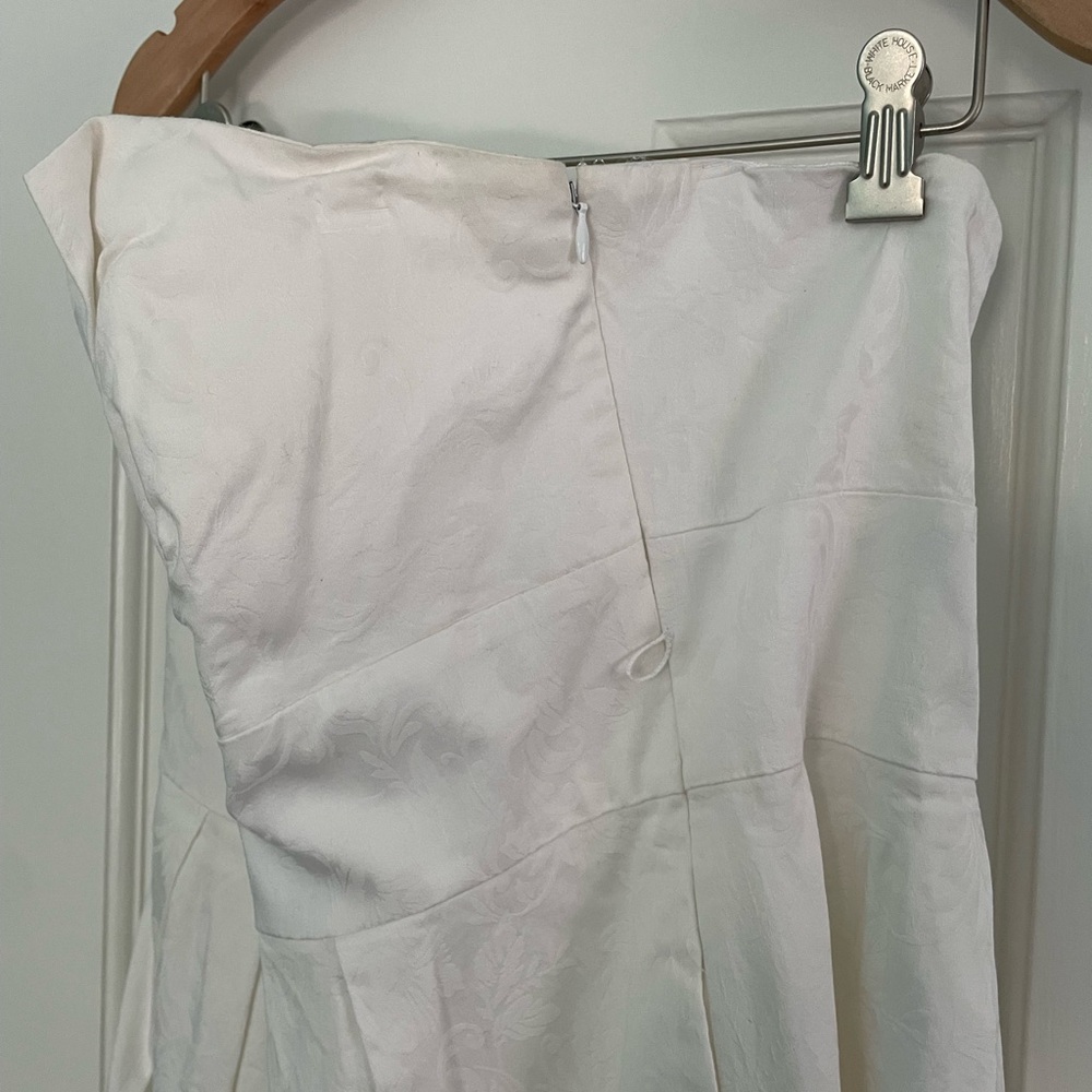 WHBM little white strapless dress - Picture 3 of 5